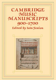 Couverture de l’ouvrage Cambridge Music Manuscripts, 900–1700