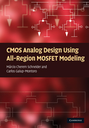Couverture de l’ouvrage CMOS Analog Design Using All-Region MOSFET Modeling