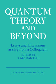 Couverture de l’ouvrage Quantum Theory and Beyond