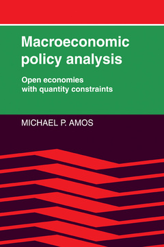 Couverture de l’ouvrage Macroeconomic Policy Analysis