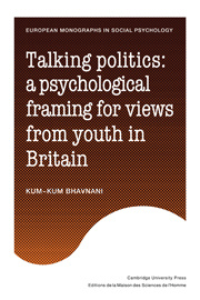 Couverture de l’ouvrage Talking Politics