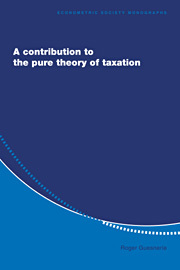 Couverture de l’ouvrage Contribution to the pure theory of taxation, (econometric society monographs) paper