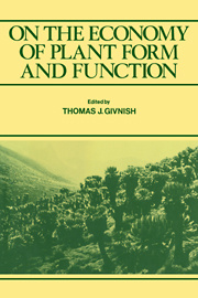 Cover of the book On the Economy of Plant Form and Function