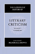 Couverture de l’ouvrage The Cambridge History of Literary Criticism: Volume 5, Romanticism