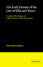 Cover of the book The Early History of the Law of Bills and Notes