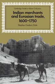 Couverture de l’ouvrage Indian Merchants and Eurasian Trade, 1600–1750