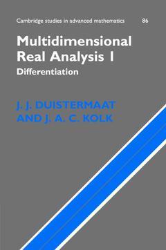 Couverture de l’ouvrage Multidimensional Real Analysis I