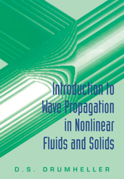 Cover of the book Introduction to wave propagation in nonlinear fluids and solids (paper)