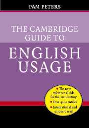 Couverture de l’ouvrage The Cambridge Guide to English Usage
