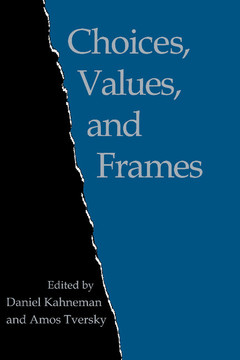Couverture de l’ouvrage Choices, Values, and Frames