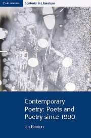 Couverture de l’ouvrage Contemporary Poetry