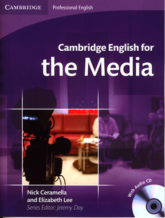 Cover of the book Cambridge English for the media student's book with audio CD