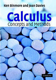 Couverture de l’ouvrage Calculus: Concepts and Methods