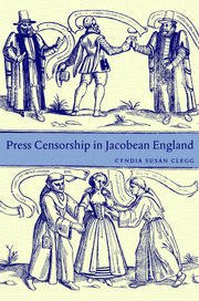 Couverture de l’ouvrage Press Censorship in Jacobean England