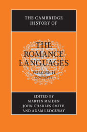 Cover of the book The Cambridge History of the Romance Languages: Volume 2, Contexts