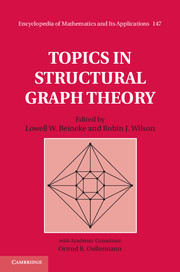 Couverture de l’ouvrage Topics in Structural Graph Theory
