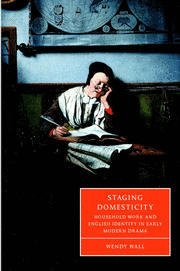 Couverture de l’ouvrage Staging Domesticity