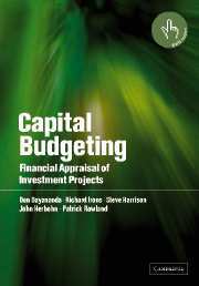Couverture de l’ouvrage Capital Budgeting