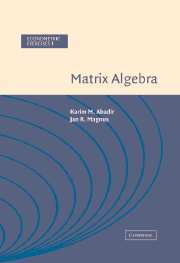 Cover of the book Matrix Algebra