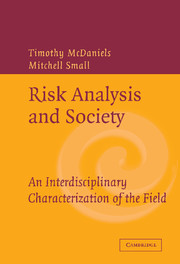 Couverture de l’ouvrage Risk Analysis and Society