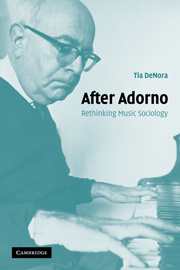 Couverture de l’ouvrage After Adorno