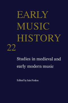 Couverture de l’ouvrage Early Music History