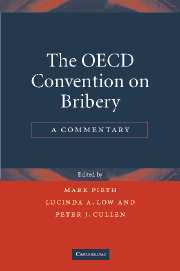 Couverture de l’ouvrage The OECD Convention on Bribery