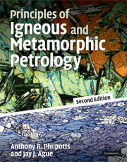 Couverture de l’ouvrage Principles of Igneous and Metamorphic Petrology