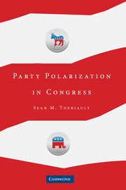 Couverture de l’ouvrage Party Polarization in Congress