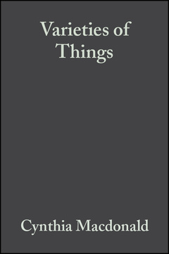 Couverture de l’ouvrage Varieties of Things