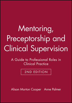 Couverture de l’ouvrage Mentoring, Preceptorship and Clinical Supervision