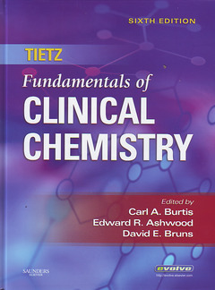 Couverture de l’ouvrage Tietz fundamentals of clinical chemistry (6th Ed).