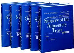 Couverture de l’ouvrage Shacklford's surgery of the alimentary tracts 5th ed in 5 vols set