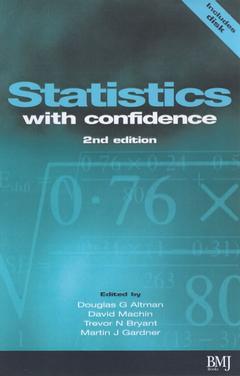 Couverture de l’ouvrage Statistics with Confidence