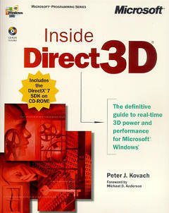 Couverture de l’ouvrage Inside direct3D : the definitive guide to real-time 3D power and performance for Microsoft Windows (with CD-ROM)