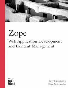 Couverture de l’ouvrage Zope web application development and content management