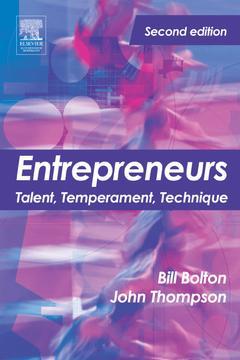 Couverture de l’ouvrage Entrepreneurs : Talent, temperament,* technique,