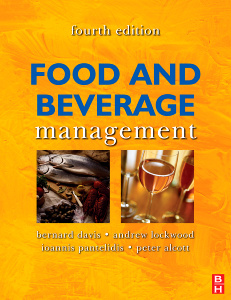 Couverture de l’ouvrage Food and beverage management