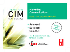 Couverture de l’ouvrage Cim revision cards marketing communications