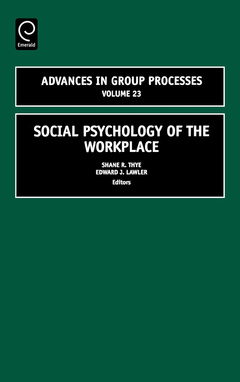 Couverture de l’ouvrage Social psychology of the workplace