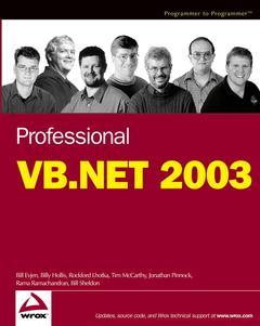 Couverture de l’ouvrage Professional VB.NET 2003