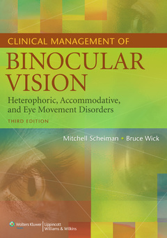Couverture de l’ouvrage Clinical management of binocular vision