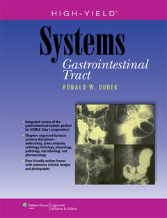 Couverture de l’ouvrage High-yield gastrointestinal tract (paperback) (high-yield, systems series)