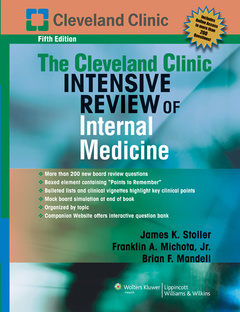 Couverture de l’ouvrage The cleveland clinic intensive review of internal medicine 