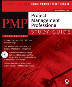 Couverture de l’ouvrage PMP: Project Management Professional Study Guide( with CD-ROM)