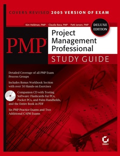 Couverture de l’ouvrage PMP: Project Management Professional Study Guide, deluxe edition with CD-ROM