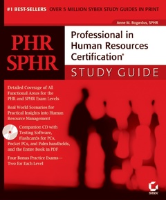 Couverture de l’ouvrage PHR/SPHR : professional in human resources certification study guide (with CD-ROM)