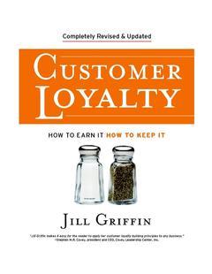 Couverture de l’ouvrage Customer Loyalty