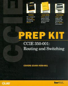 Couverture de l’ouvrage CCIE 350 001 routing and switching prep kit, with CD ROM
