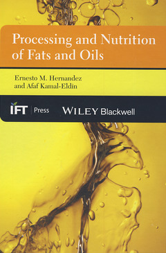 Couverture de l’ouvrage Processing and Nutrition of Fats and Oils